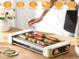 3-in-1 Electric Sausage Griller, Hot Dog Roller with BBQ Grill & Flat Griddle, 3 Temperature Levels 51215155