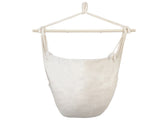 Distinctive Cotton Canvas Hanging Rope Chair with Pillows Beige 58301688