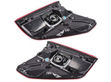 Pair Left & Right Side Rear LED Tail Lights Brake Lamp with Blind Spot Replacement for 2021-2013 73800651