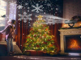 Snowflake Projection Light with Dual Adjustable 180&degHeads, IP44 ABS Outdoor Projector Light, 4 94942918