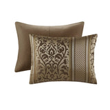 6 Piece Jacquard Comforter Set with Throw Pillows-King/Cal King B035P280389