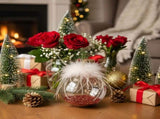 6PCS Set 3.9" Glass Christmas Ornaments Decorative Hanging Balls for Tree & Holiday Party Decor 97954427