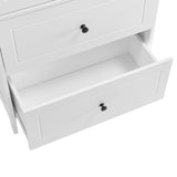 ZNTS Bathroom Storage Cabinet, Cabinet with Two Doors and Drawers, Adjustable Shelf, MDF Board, White 98836434