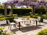 63-inch Modern Dining Table, Wooden Tabletop & Rust-Resistant Iron Legs, Rectangular Kitchen Table W2699P365917