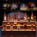 LED Lighted Liquor Bottle Display Shelf, 37 Inch Bar Display Shelf, DIY Illuminated Bottle Shelf W2178P163235