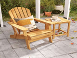 Oversize Wooden Outdoor Folding Adirondack with Pre-Assembled BackRest & SeatBoard, Wood Patio W2640P307500