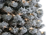 7.5ft Pointed Pencil Shape PVC Material Green Flocking 350 Warm Color Clearance Lights 641 Branches 44700943