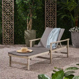 HAMPTON WOOD WICKER CHAISE LOUNGE 63763.00LMBLK