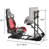 Enhanced and stable racing wheel cockpit, compatible with Fanatec, PXN, Thrustmaster, and Logitech 56512113