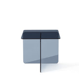 Tempered Smoke Glass SideTable, Small Tea Table, Grey Night Stand Tempered Glass Sofa Table W1718P255027