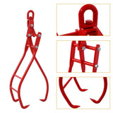 36in 3 Claw Log Grapple for Logging Tongs, Eagle Claws Design Log Tongs Log Grabs, Timber W465103908