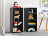 8-Tier Media Tower Rack, CD DVD Slim Storage Cabinet with Adjustable Shelves, Tall Narrow Bookcase W487P318935