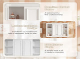36'' x 28'' Medicine Cabinet, Wall Mounted Bathroom Storage Cabinet, with 1 Adjustable Shelf, N710P358584K