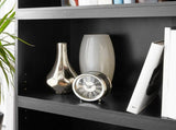Framed 5-Shelf Bookcase with Adjustable Shelves, True Black Oak 68767836