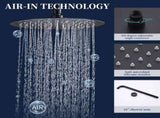 Shower System Shower Faucet Combo Set Wall Mounted with 10" Rainfall Shower Head and handheld shower T3177P269094