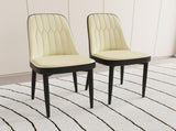 A set of 2 dining chair, modern style chair made of high-quality PU Leather fabric with thick soft 69984328