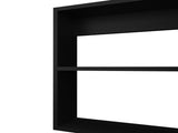 Medicine Cabinet 20.5" H, with 2 Shelves, 1 Door, and 1 Mirror, Black B097P250879