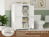 White MDF with vertical stripes, 60*30*110cm, 4-door bathroom vanity 31144451