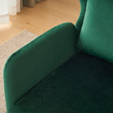 Wing Back Velvet Accent Chair, Modern Living Room Armchair Comfy Upholstered Single Sofa Chair for N765P197510N