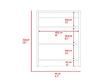 Nashua 4-Shelf Linen Cabinet Light Oak and White B06280362