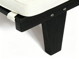 ARIANA KD WOOD CHAISE LOUNGE W/ CUSHION, Black N769P530265B
