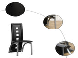 5 Pieces Dining Table Set for 4, Kitchen Room Tempered Glass Dining Table, 4 93923654