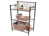3 Shelves Tiered Iron Storage Shelf in Oil Rubbed Bronze 29450165