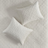 3 Piece Velvet Quilt Set Ivory King/Cal King B03597470