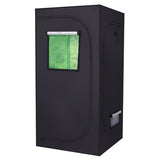 LY-90*90*180cm Home Use Dismountable Hydroponic Plant Growing Tent with Window Green & Black 02065658