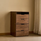 3 in 1 Vanity Desk with Flip Top Mirror, Small Make Up Vanity Set with Visible Glass Desktop, T3685P338703