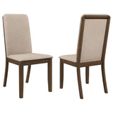 Latte and Medium Walnut Padded Side Chair B062P153697