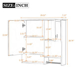29'' x 28'' Modern Wall Mounted Bathroom Medicine Cabinet, Bathroom Wall Storage Cabinet with N710P209440K