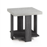 Gray 3-Piece Cocktail Set Table Top Coffee Table and Two Matching End Tables Living Room B011P244318