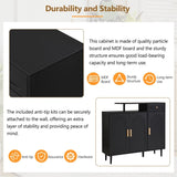 ON-TREND Elegant Shoe Cabinet with Arched Doors and Drawer, Cream Style Storage Sideboard with WF321210AAB