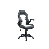 ZNTS Adjustable Heigh Executive Office Chair, Black and White SR011690