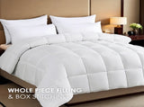 2-Pack Large White Plaid Duvet Inserts. Soft and comfortable with skin-friendly warmth. Suitable for 77377369
