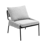 ZNTS Modern Accent Lounge Chair with Braided Upholstery and Metal Frame, Comfortable Armchair for Living W2215P252346