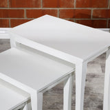 ZNTS 3-Piece Nesting Table Set, White B04660618