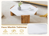 31-inch modern-style hexagonal coffee table,with white marble surface. W1512P415482