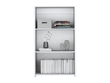 Bookcase 47" H, 3 shelves, White B097P250874