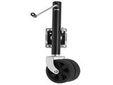 6-inch Dual Wheels Trailer Jack, 1500 lbs, for RV, Boat, Trailer and More, Black 33045451