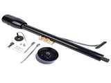 Black 32" Floor Shift Tilt Manual Steering Column w/ Key & 9 Hole Wheel Adpater 01425501