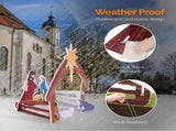 116*53*118cm PVC Nativity Garden Jesus Decoration Color 75898595