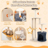 50 H Cat tree with sisal grab post and board 89082198