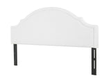 Catherine Upholstered King Headboard, Antique White Woven B2719P238659