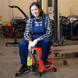 Workshop Creeper Seat with Removable Padded Seat and Drawers 41748675