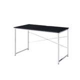 ZNTS Tennos Black & Chrome Finish Writing Desk B2726P287550