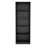 Home 4 Shelves Bookcase with Multi-Tiered Storage -Black -Office B070137818