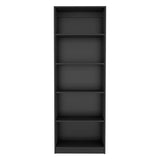 ZNTS Home 4 Shelves Bookcase with Multi-Tiered Storage -Black -Office B200137818