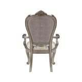 ZNTS ACME Ariadne Side Chair , Velvet & Antique Plantinum Finish DN02282